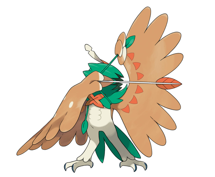 decidueye (pokemon and 1 more) drawn by oomura_yuusuke