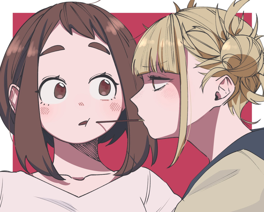 uraraka ochaco and toga himiko (boku no hero academia) drawn by tongu_11