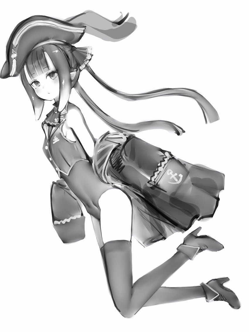 houshou marine and ninomae ina'nis (hololive and 1 more) drawn by nanashi_(nlo)