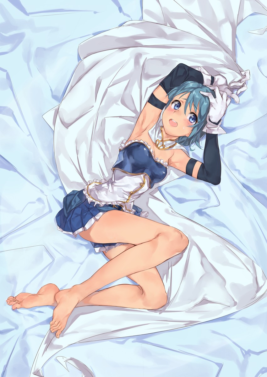 miki sayaka (mahou shoujo madoka magica) drawn by geregere_(lantern)