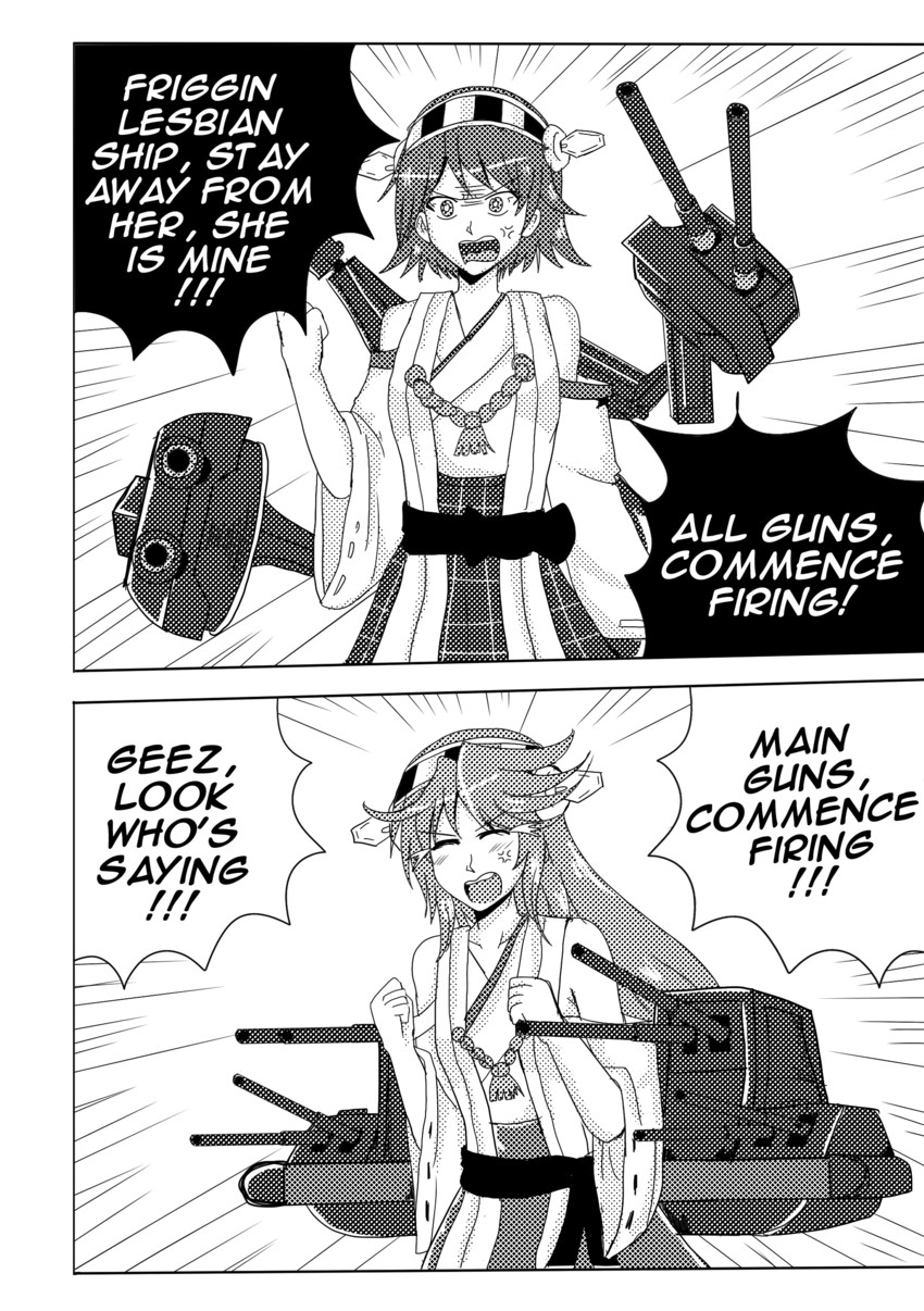 haruna and hiei (kantai collection) drawn by drie