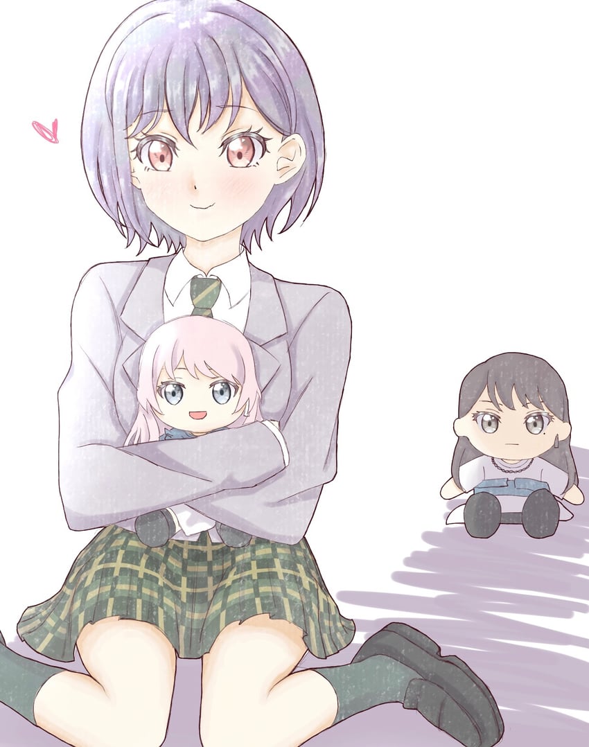chihaya anon, shiina taki, and takamatsu tomori (bang dream! and 1 more) drawn by miikoko