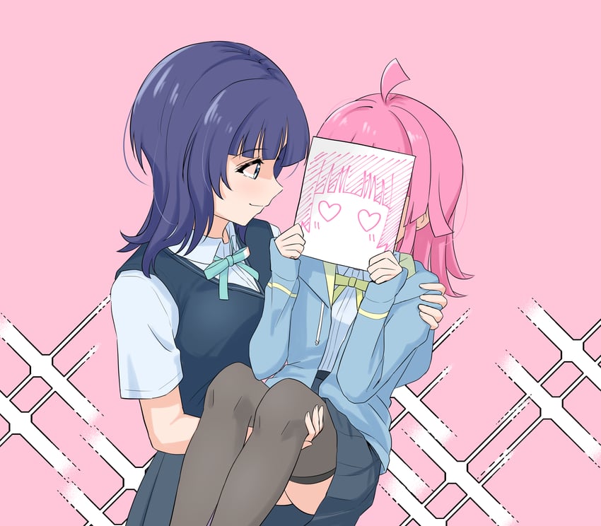 tennoji rina and asaka karin (love live! and 1 more) drawn by ohrinas