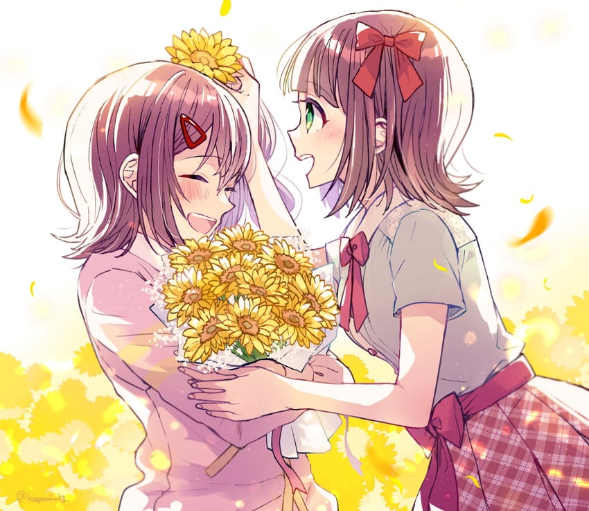 amami haruka and kasuga mirai (idolmaster and 1 more) drawn by pollyanna-eri
