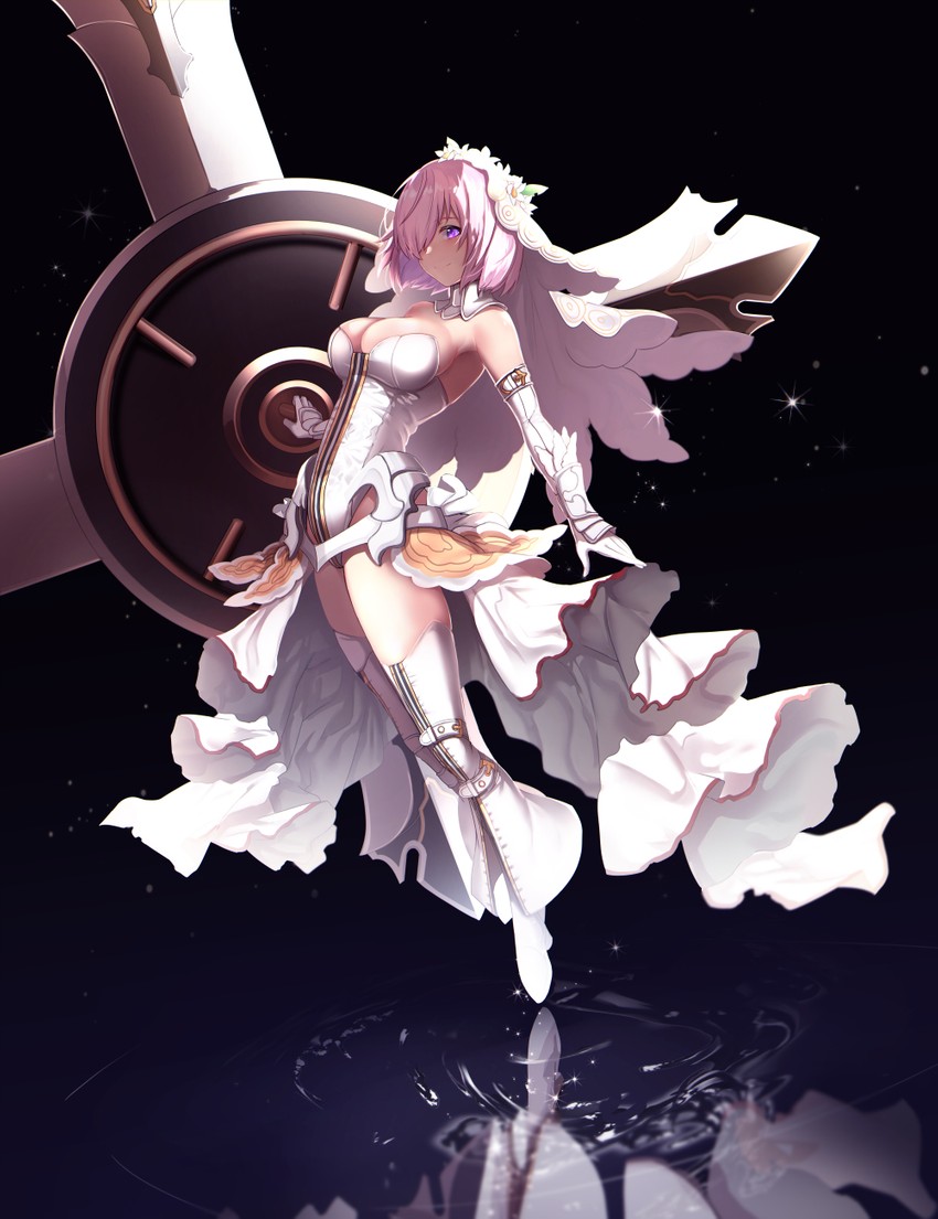 mash kyrielight and nero claudius (fate and 1 more) drawn by untue
