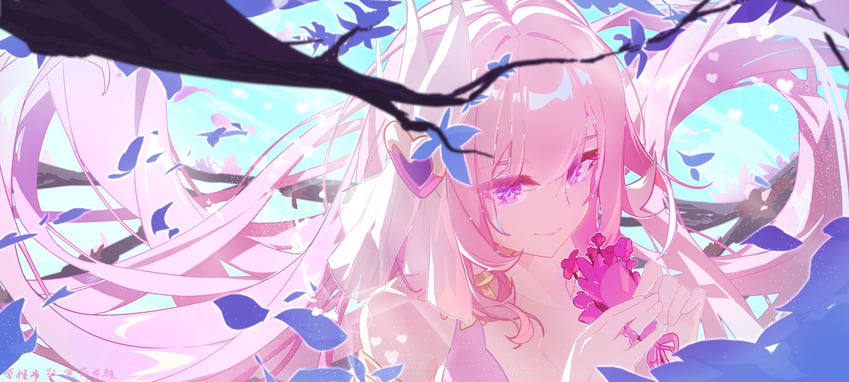 elysia (honkai and 1 more) drawn by go_satoshi_ko