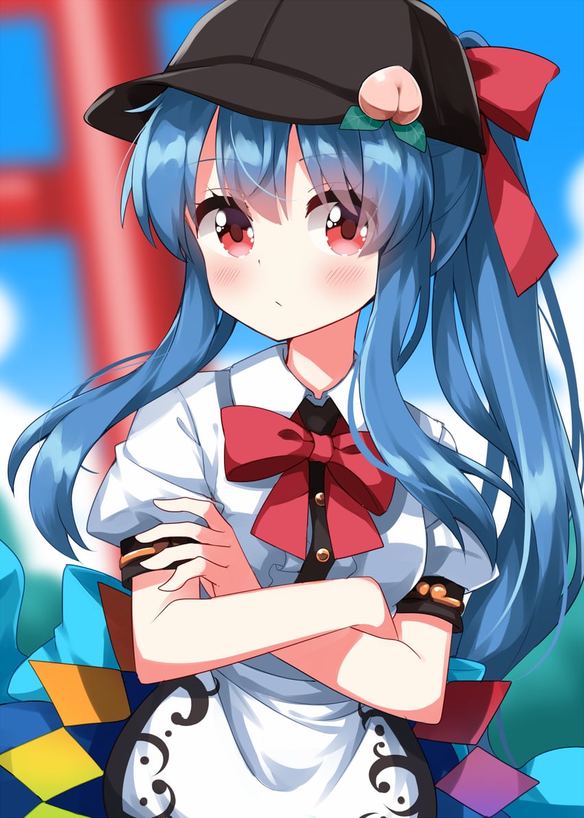 hinanawi tenshi (touhou) drawn by ruu_(tksymkw)
