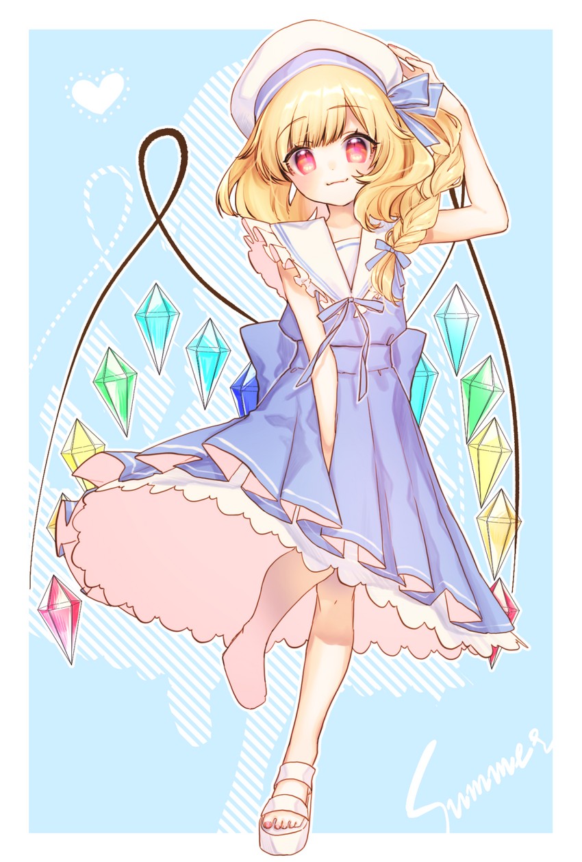 flandre scarlet (touhou) drawn by mokokiyo_(asaddr)