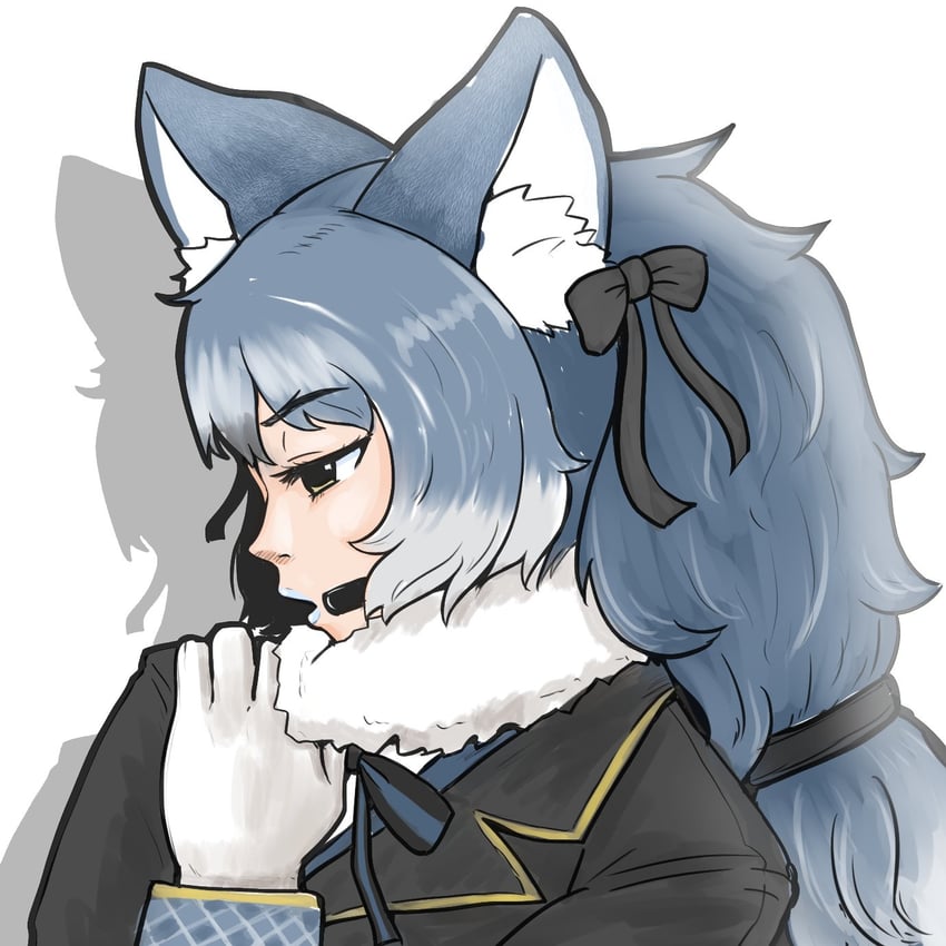 dire wolf (kemono friends and 1 more) drawn by mujinamori_tamakichi