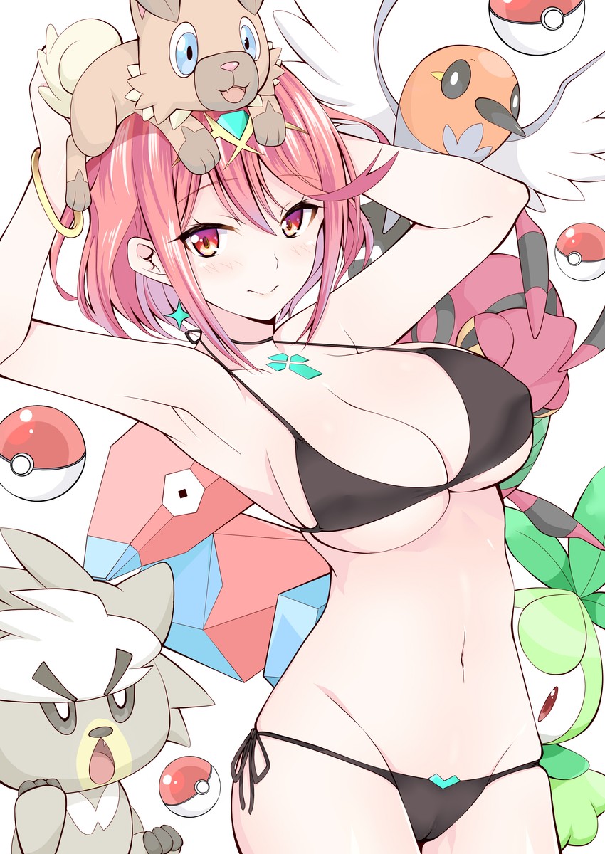 pyra, rockruff, fletchling, petilil, porygon, and 2 more (pokemon and 2 more) drawn by daive