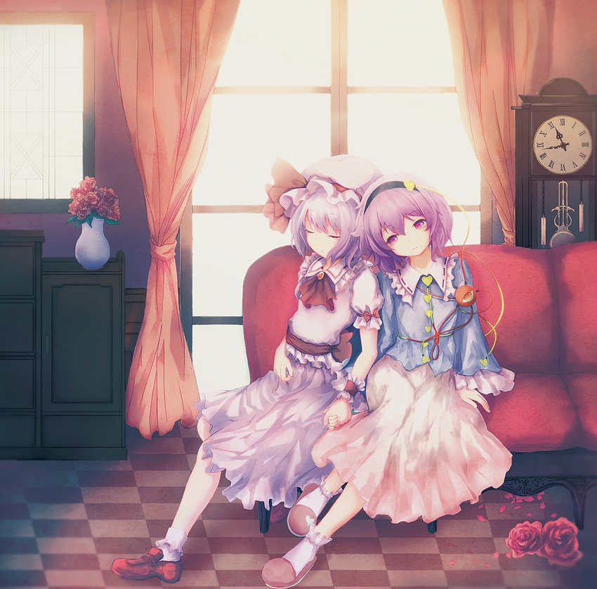 remilia scarlet and komeiji satori (touhou and 1 more) drawn by shippu_man