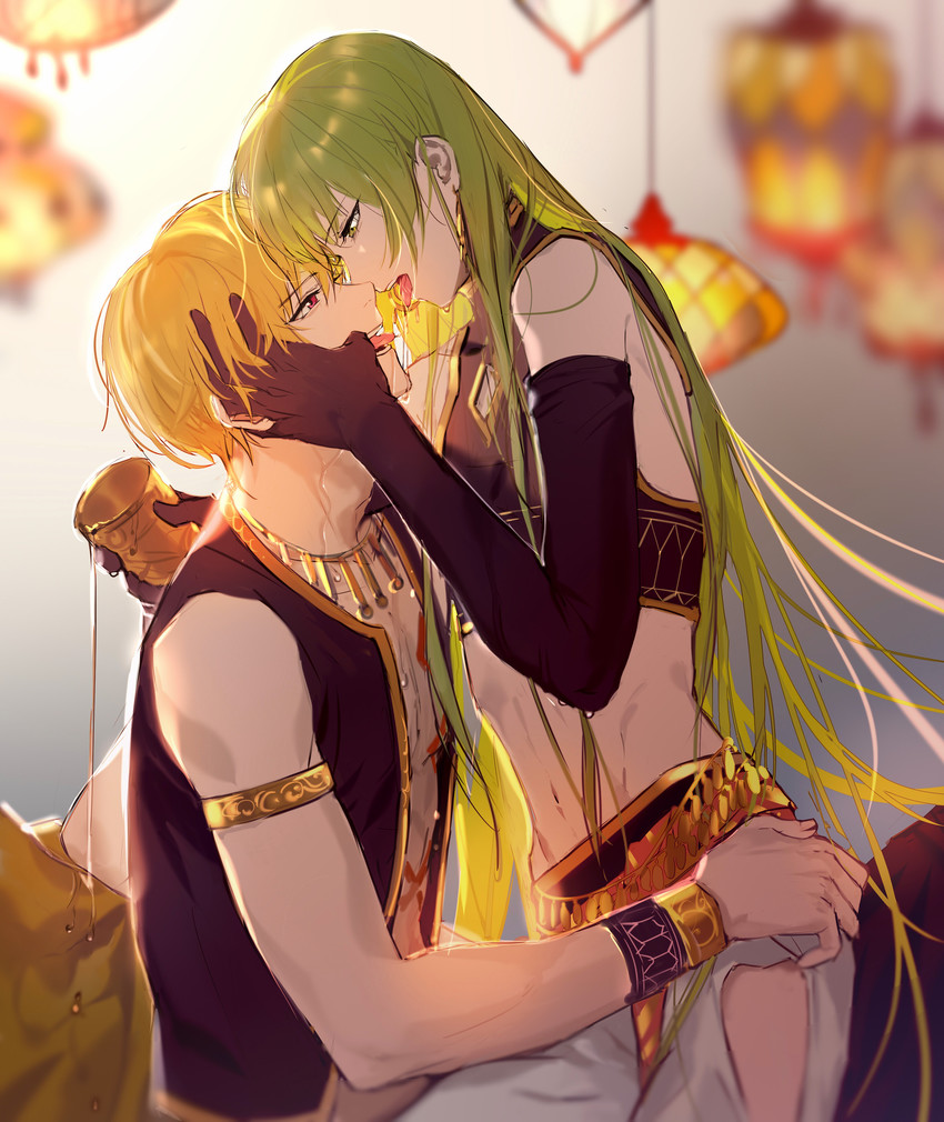 gilgamesh and enkidu (fate and 1 more) drawn by rrr_(reason)
