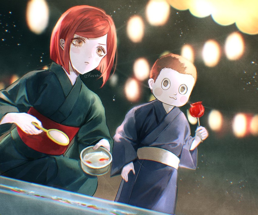 yumeno himiko and hoshi ryoma (danganronpa and 1 more) drawn by sakuyu