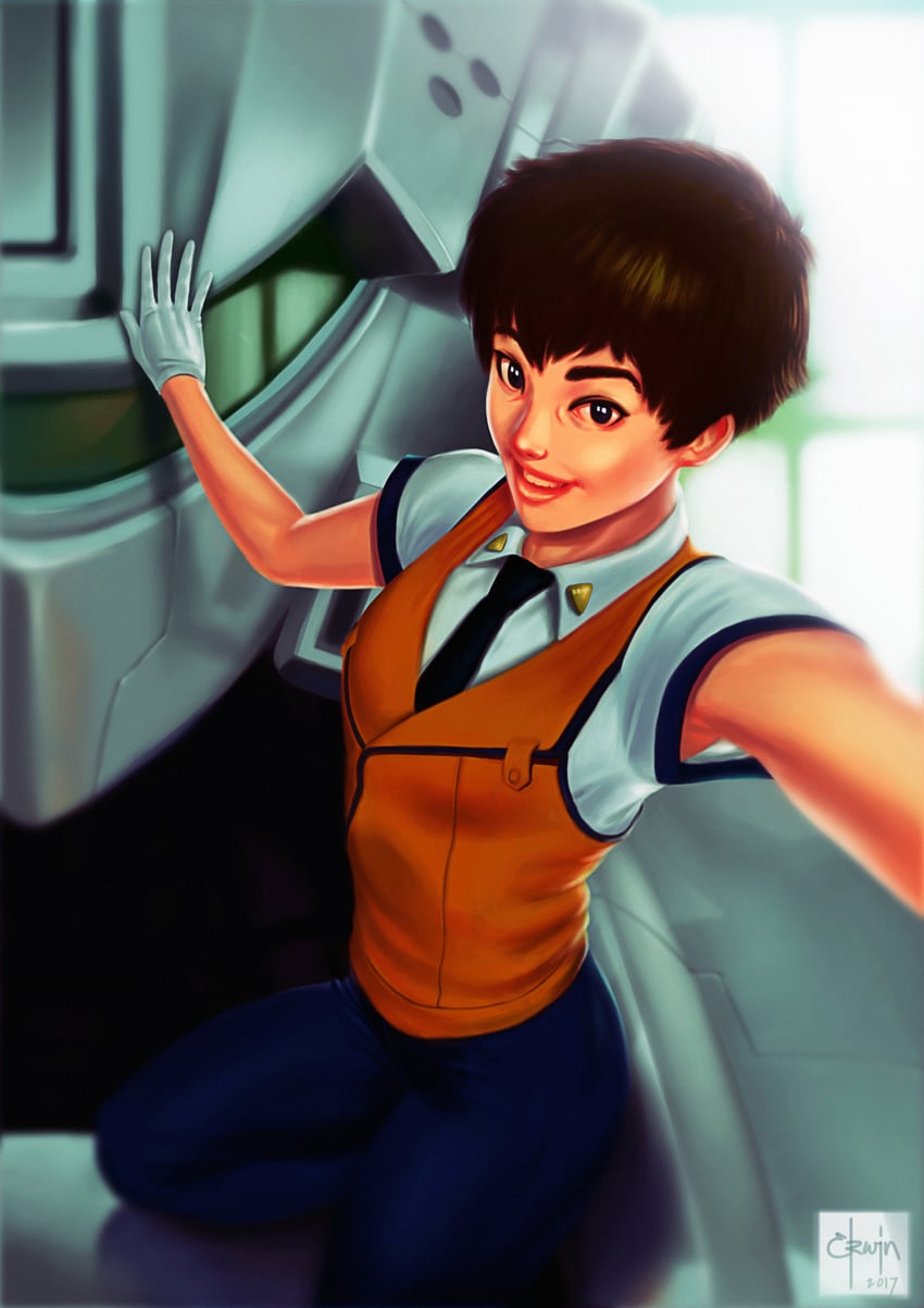 izumi noa, av-98 ingram, and alphonse (kidou keisatsu patlabor) drawn by erwinariston