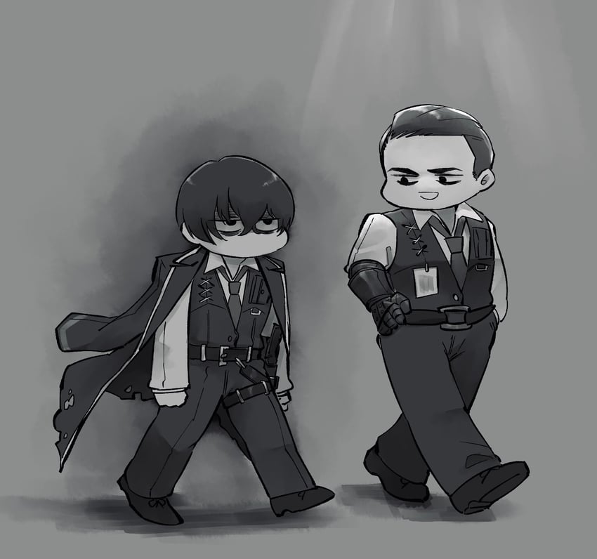 yi sang and meursault (project moon and 1 more) drawn by yatsumeunagi
