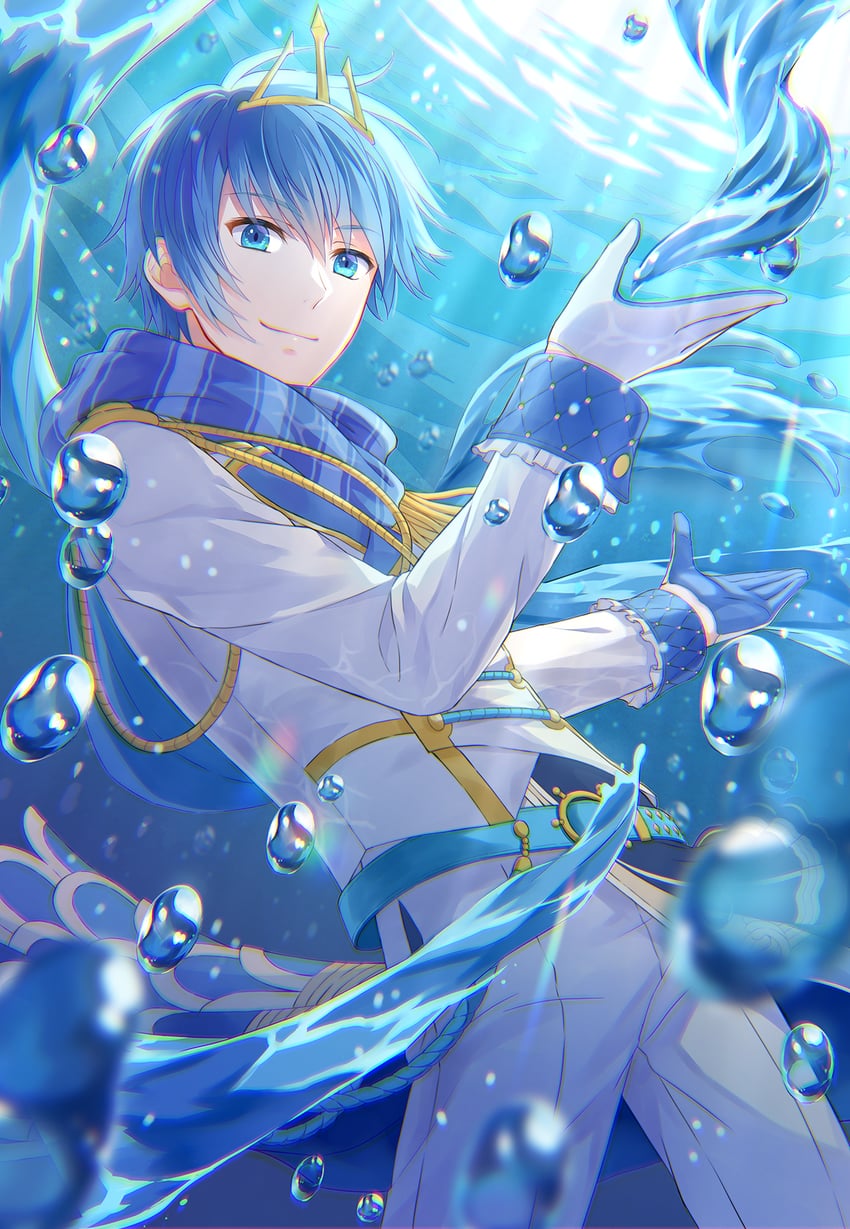kaito and magical mirai kaito (vocaloid and 1 more) drawn by azaka_(pipponao)