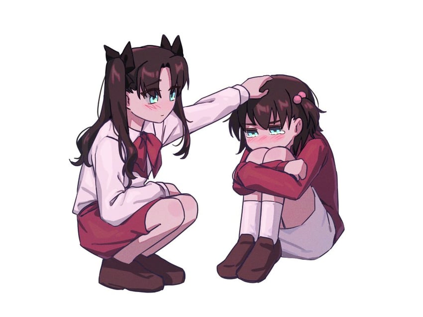 tohsaka rin, matou sakura, and tohsaka sakura (fate and 1 more) drawn by hwanm_fate