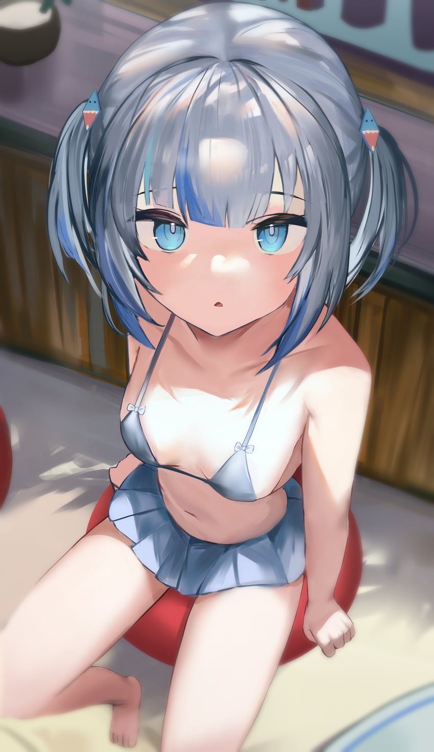 gawr gura (hololive and 1 more) drawn by derby_(dabidabi)