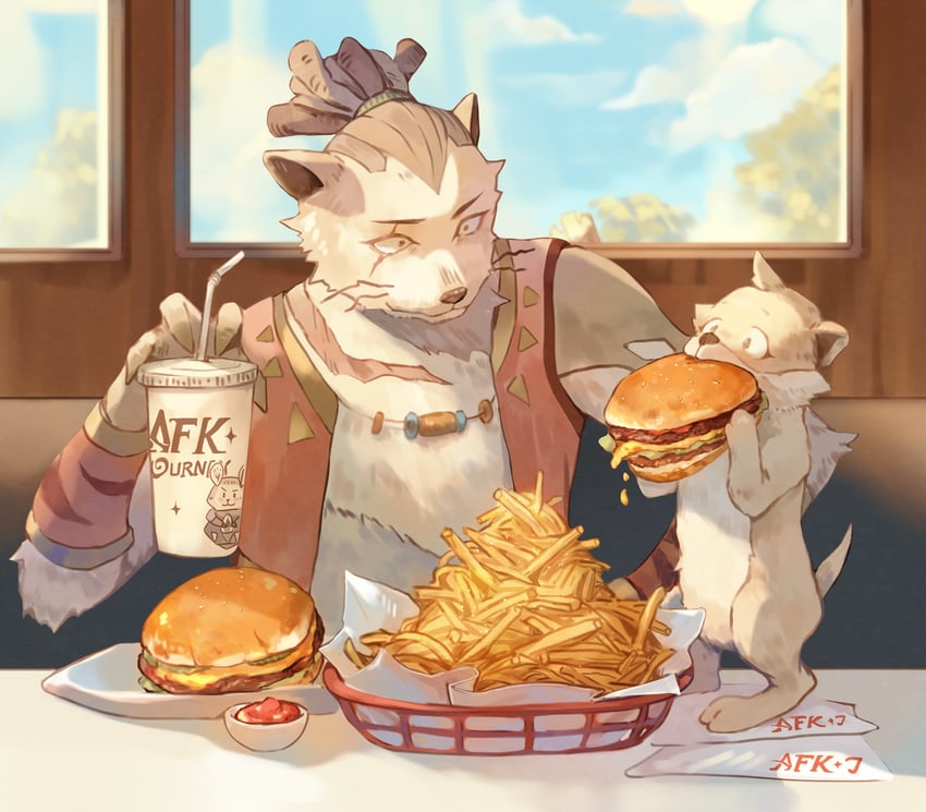 smokey and meerky (afk and 1 more) drawn by yepnean