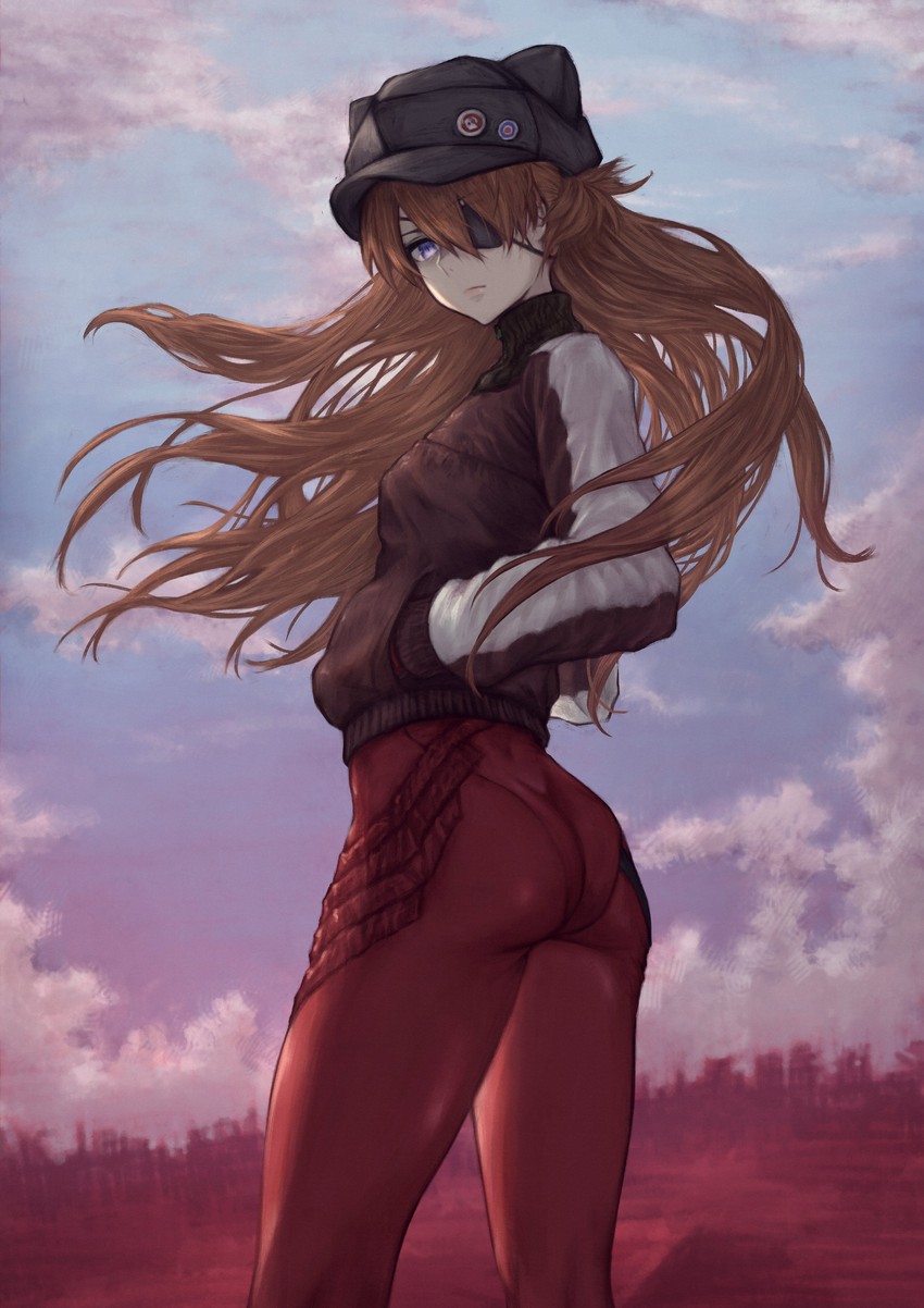 souryuu asuka langley (neon genesis evangelion and 2 more) drawn by yasu_(segawahiroyasu)