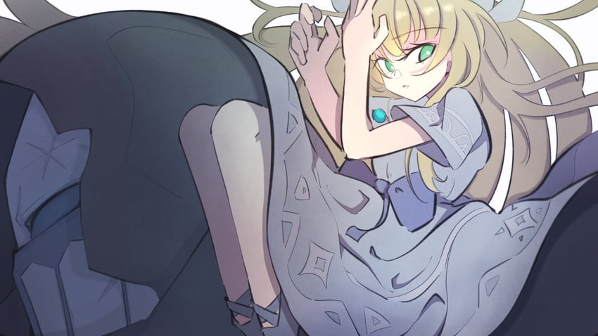lily (ender lilies quietus of the knights) drawn by percy_cake
