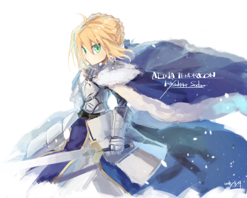artoria pendragon and saber (fate and 1 more) drawn by kokaki_mumose