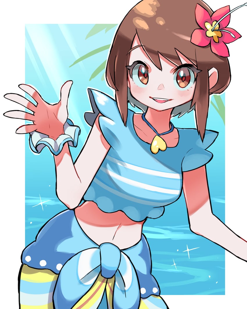 gloria (pokemon and 1 more) drawn by hyou_(hyouga617)