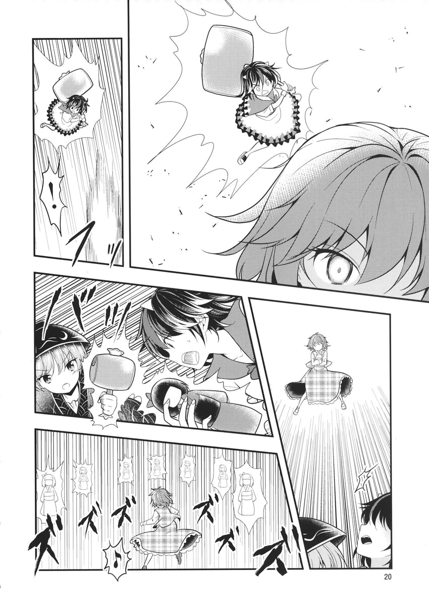 kazami yuuka, kijin seija, and sukuna shinmyoumaru (touhou) drawn by satou_yuuki