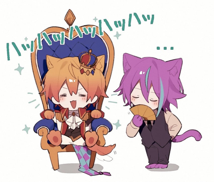 tenma tsukasa and kamishiro rui (project sekai) drawn by gelato1014