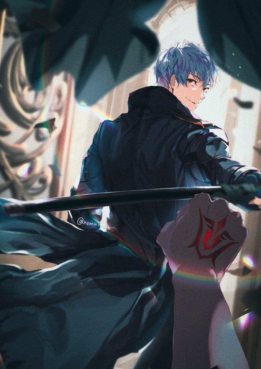 fujimaru ritsuka and saitou hajime (fate and 1 more) drawn by nhwe5525