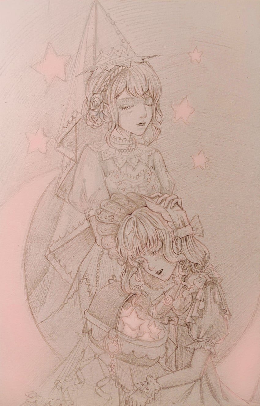 sugary lullaby and starlight variations (nikki and 1 more) drawn by xxyt-xx