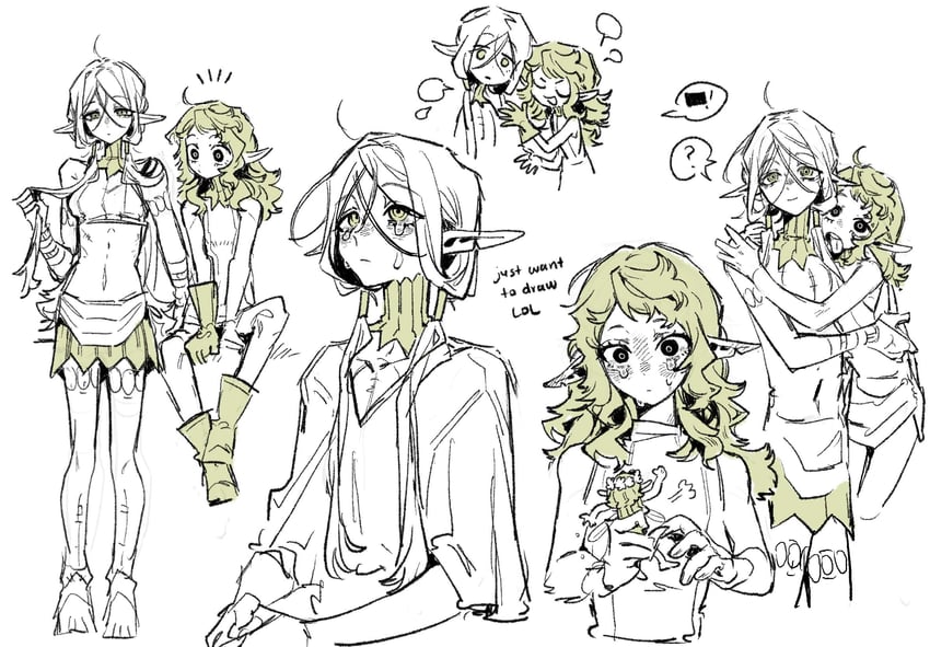 fleki, lycion, and fairy (dungeon meshi) drawn by nova_1810
