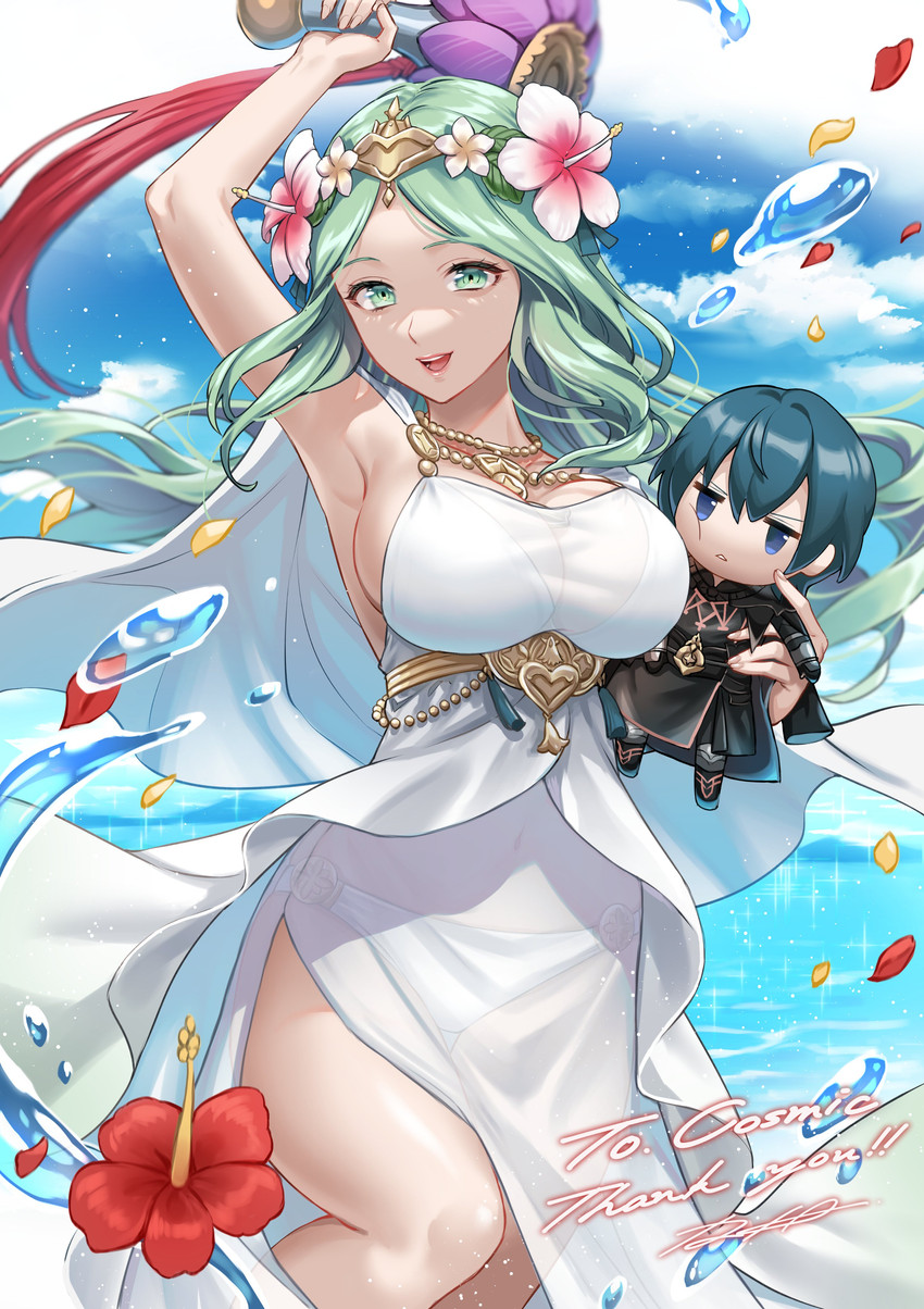 male byleth and rhea (fire emblem and 2 more) drawn by iria_(yumeirokingyo)