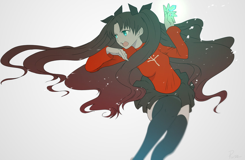 tohsaka rin (fate and 1 more) drawn by rota_(bitmap1022)
