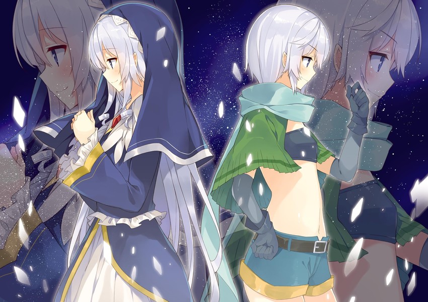 chris and eris (kono subarashii sekai ni shukufuku wo!) drawn by mishima_kurone