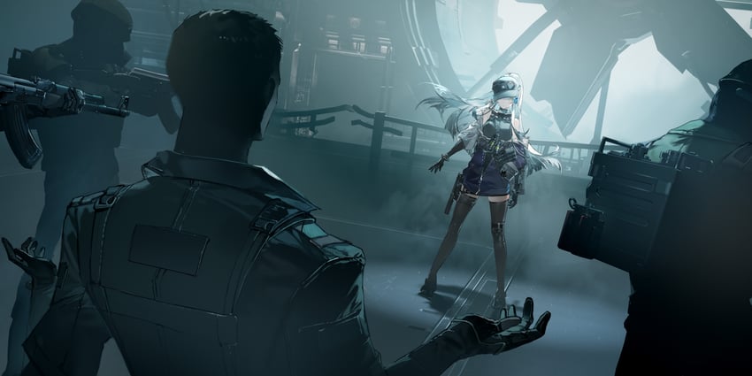 hk416, klukai, and dmitry (girls' frontline and 1 more) drawn by dalanxia
