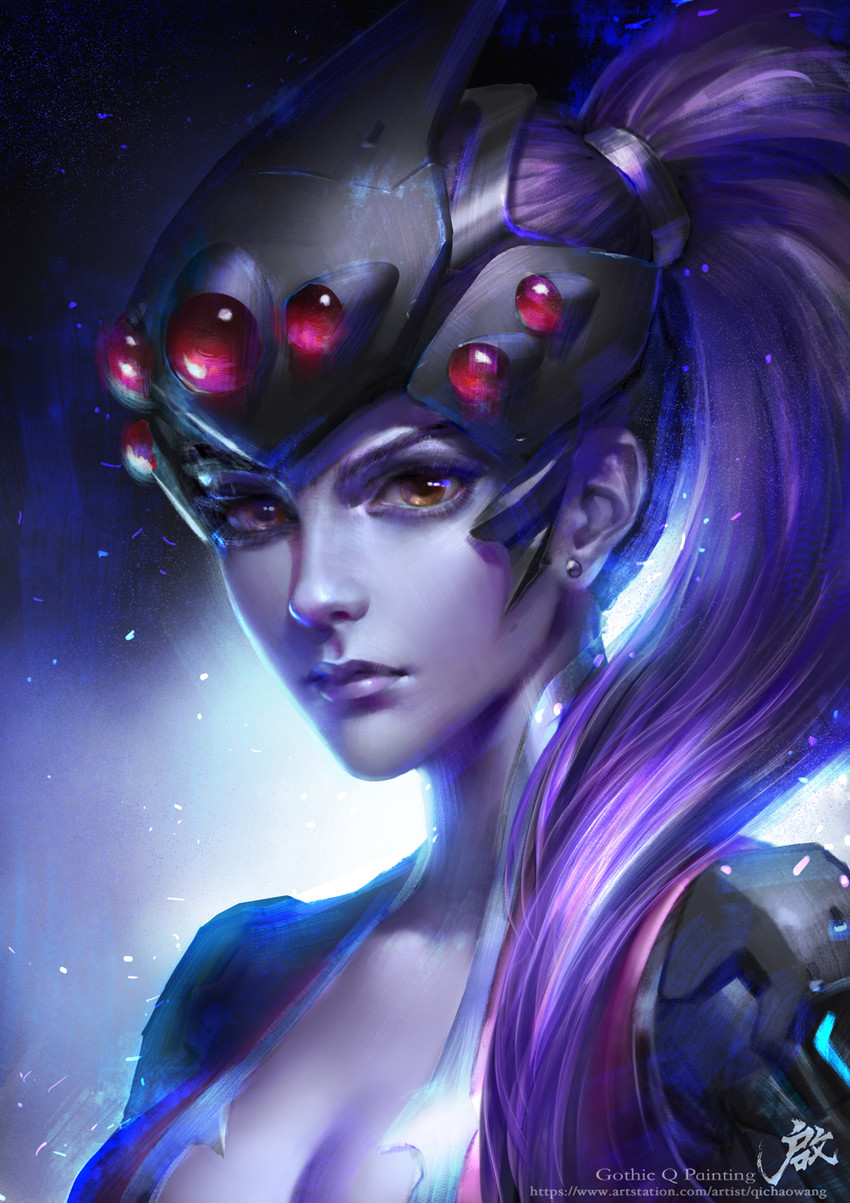 widowmaker (overwatch and 1 more) drawn by qichao_wang