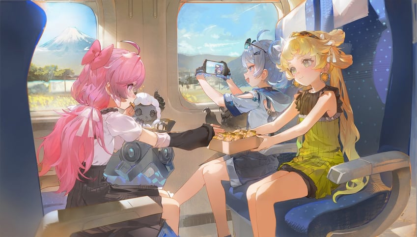 roccia, encore, verina, cloudy, cosmos, and 1 more (wuthering waves) drawn by lard_(kumazakiyuta)