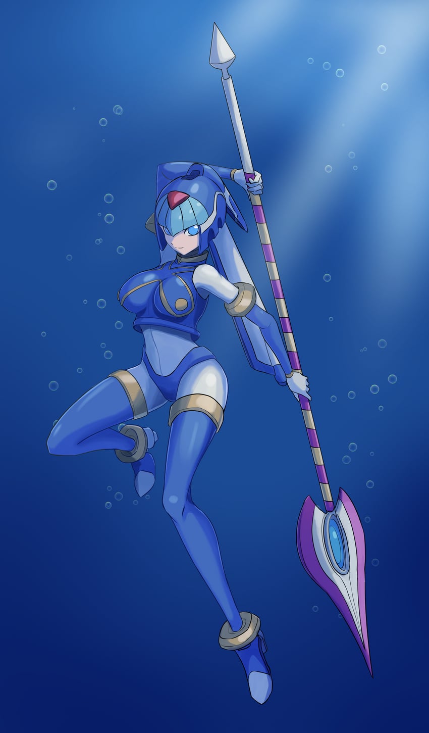 fairy leviathan (mega man and 1 more) drawn by user_ajun2328