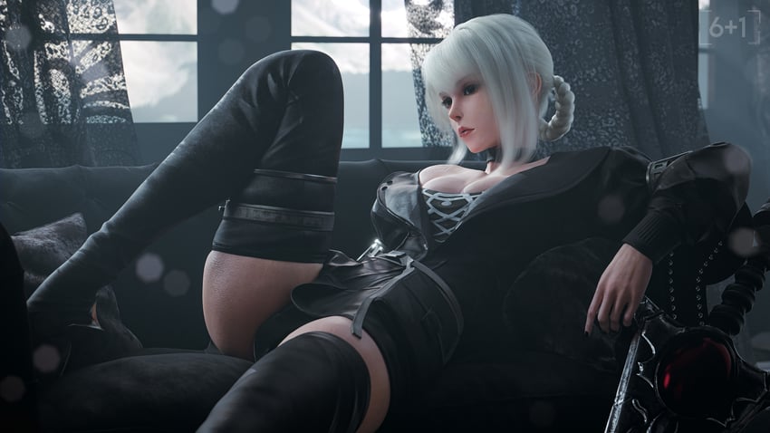 kaine (nier and 1 more) drawn by seven_(sixplusone)