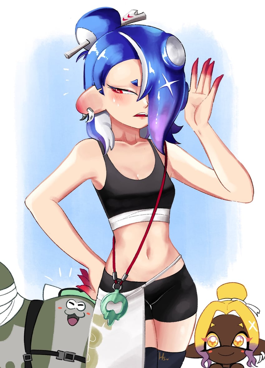 shiver, frye, and big man (splatoon and 1 more) drawn by holyskywalkrs