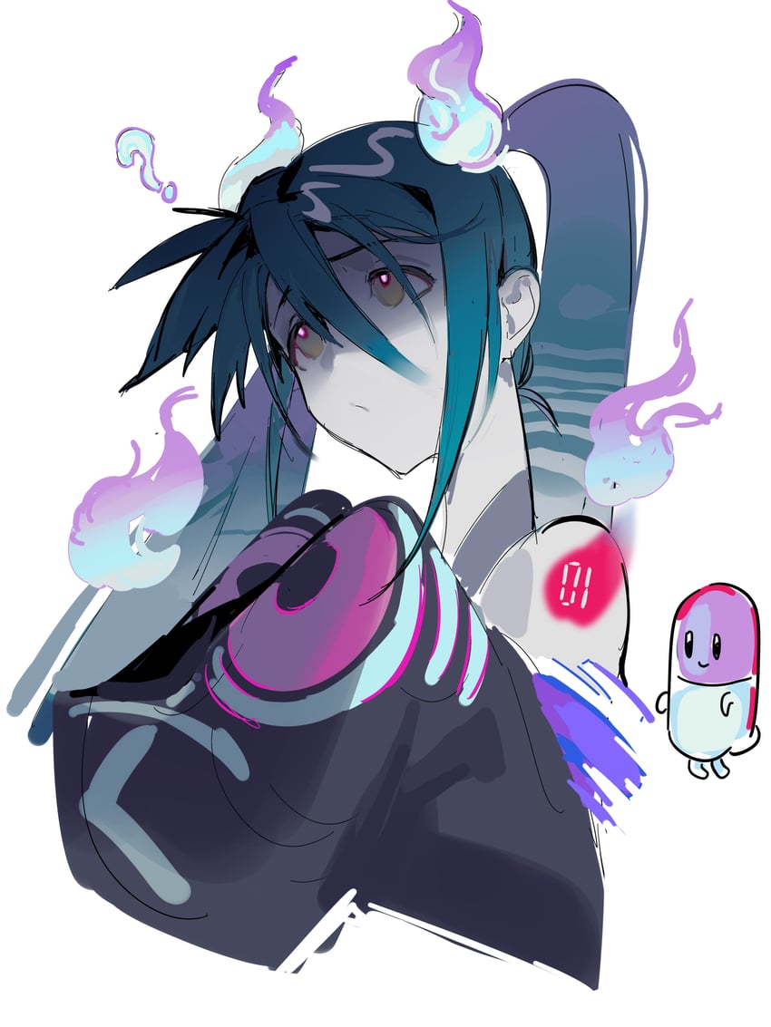hatsune miku and ghost miku (pokemon and 2 more) drawn by yaoyaore