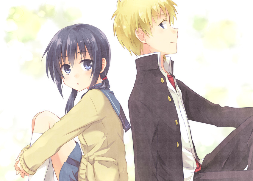 shinozaki ayumi and kishinuma yoshiki (corpse party) drawn by kousetsu