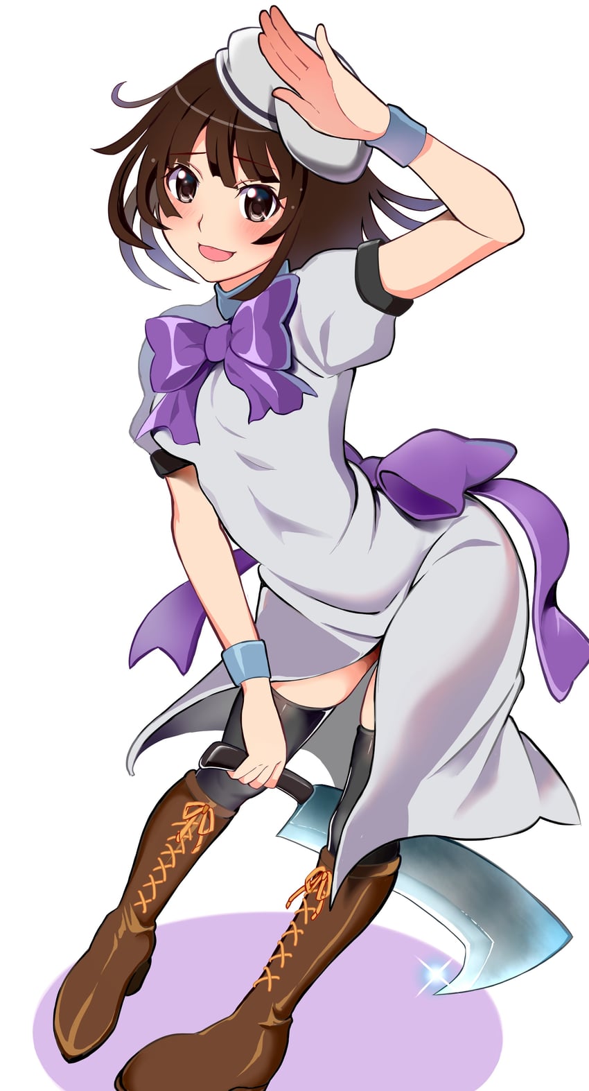ryuuguu rena and sengoku nadeko (monogatari and 1 more) drawn by mashimaro_tabetai