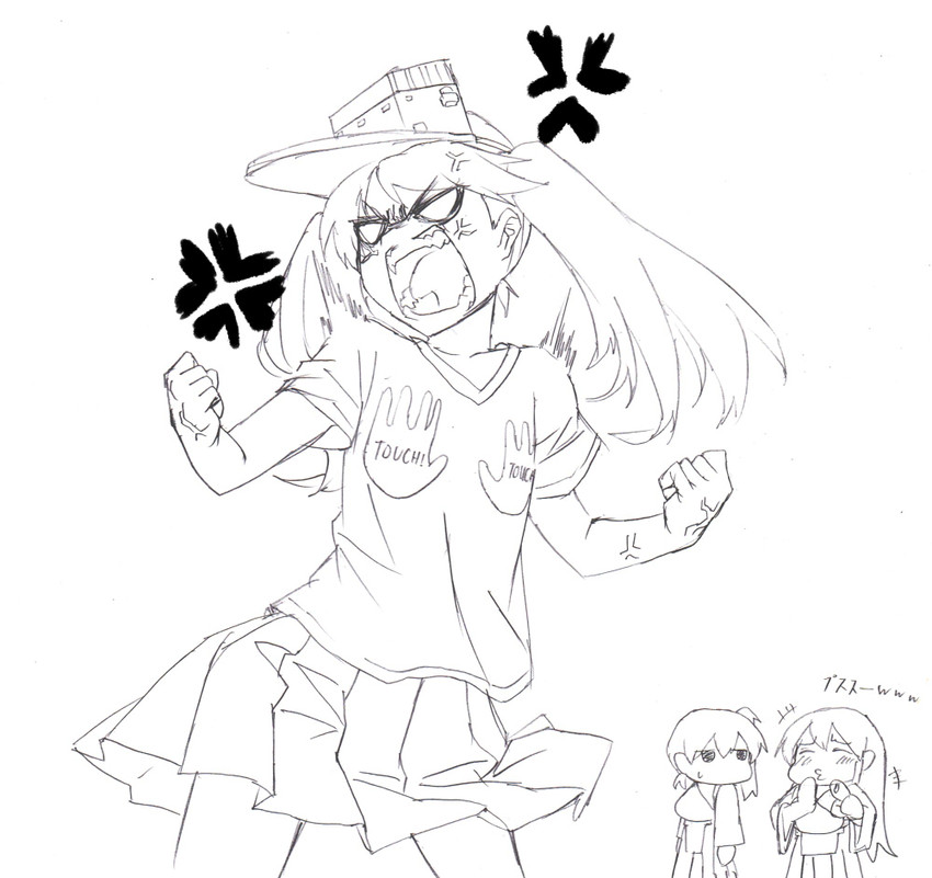 kaga, akagi, and ryuujou (kantai collection) drawn by blew_andwhite