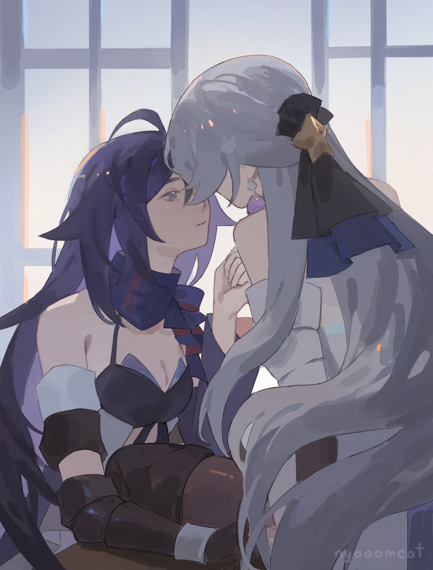 bronya rand and seele (honkai and 1 more) drawn by nyoomcat