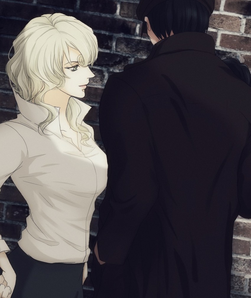 mary sera and akai tsutomu (meitantei conan) drawn by ryo_kamai