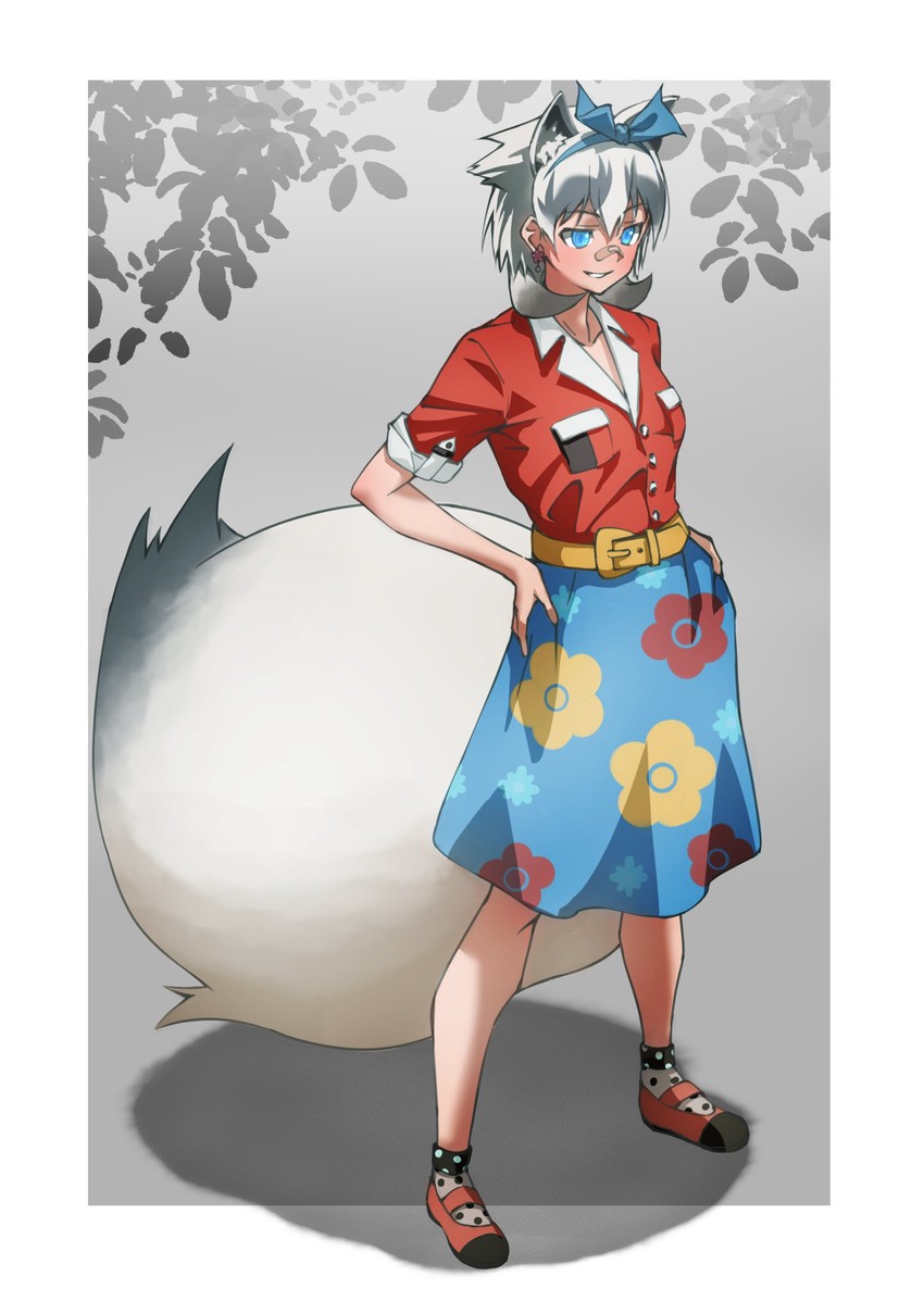 inugami gyoubu (kemono friends and 1 more) drawn by tanabe_(fueisei)