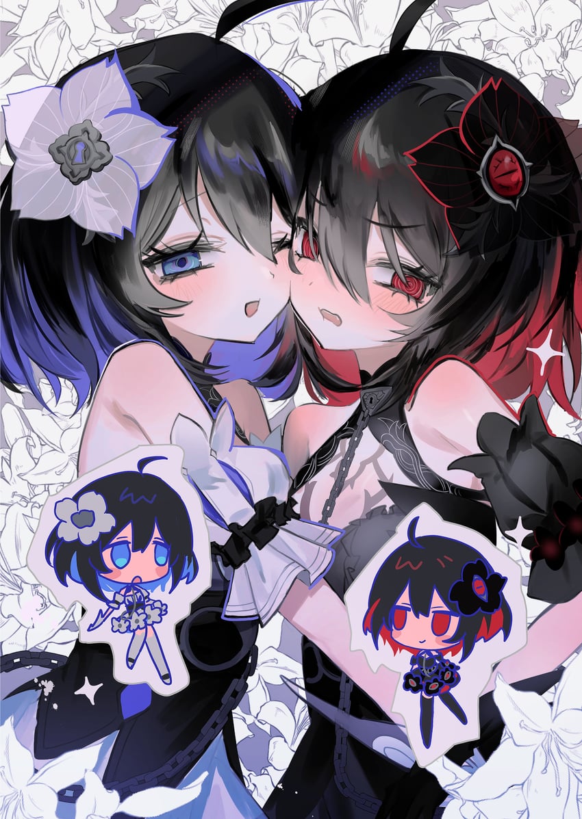 seele vollerei and seele (honkai and 1 more) drawn by braised_cutlass