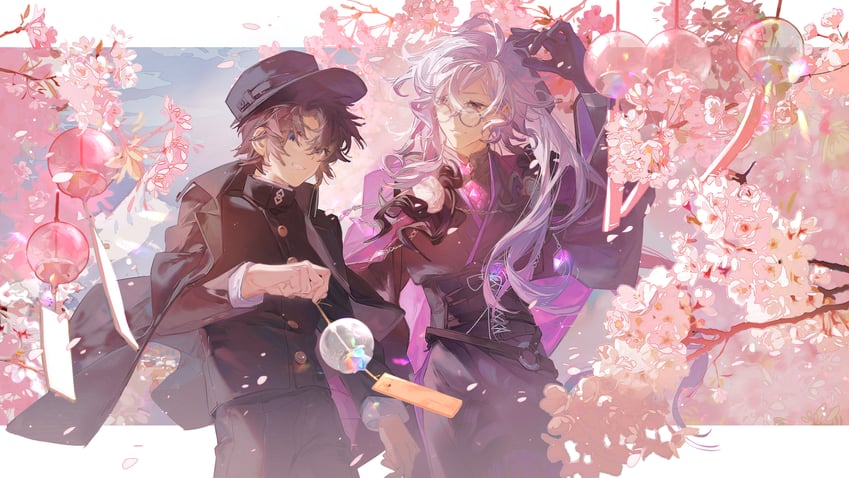 fujimaru ritsuka, edmond dantes, and the count of monte cristo (fate and 1 more) drawn by kuaile_xiaogou_(xin69476)